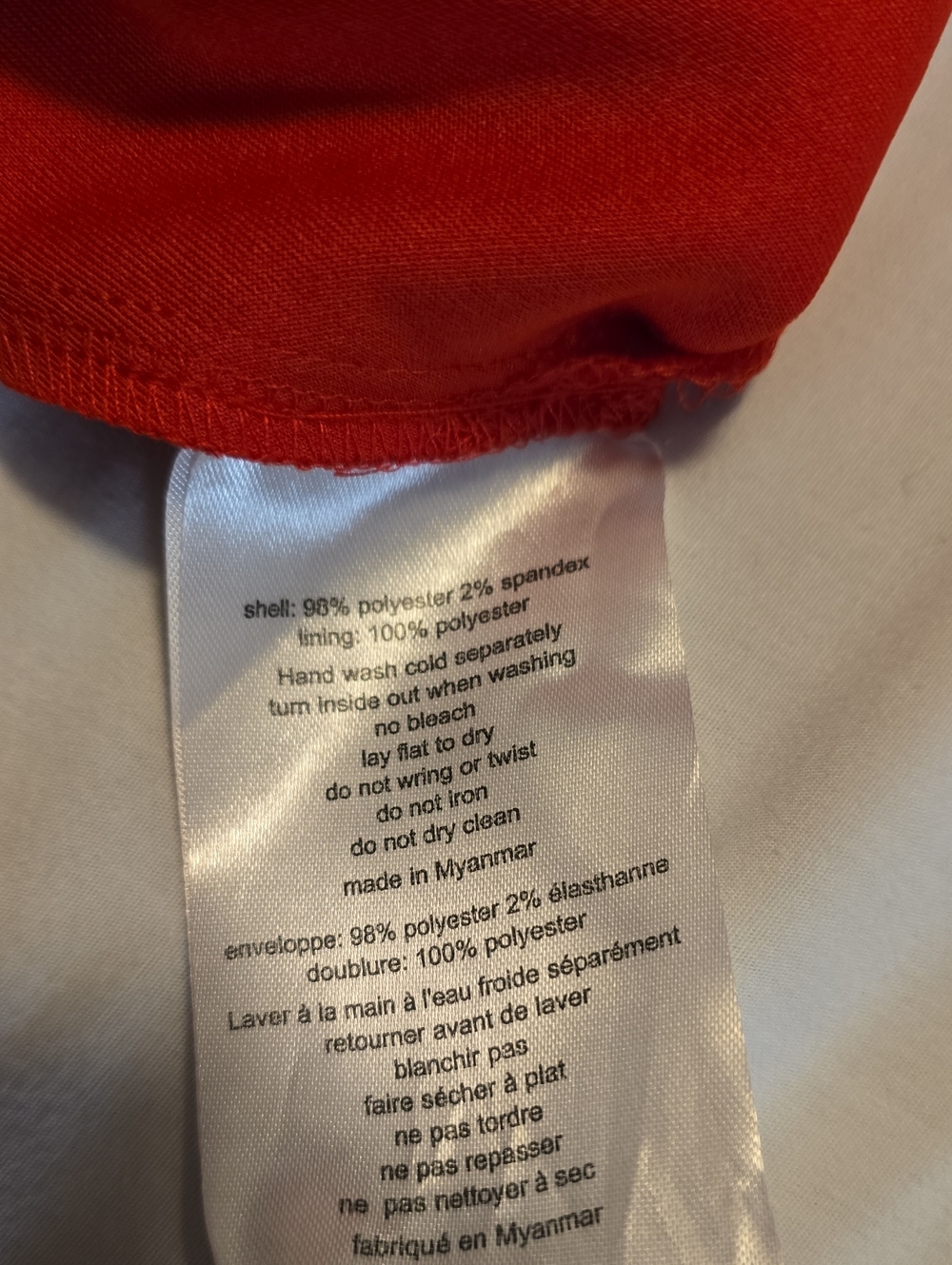 David's Bridal, red fit and Flare formal dress Homecoming Dress Pockets Plus - Picture 9 of 10